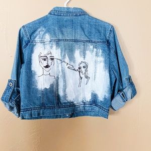 Vintage corduroy jean jacket